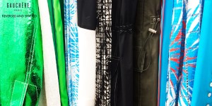 "A contrast in styles and fabrics. Plays on the fluidity of femininity and the frigidness of masculinity. A combination of urban style and sportswear." — Marie-Christine Statz, Gauchre