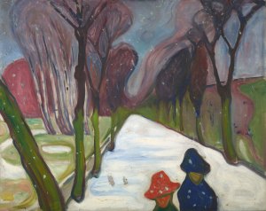 Edvard Munch – Fresh Snow on the Avenue, 1906.