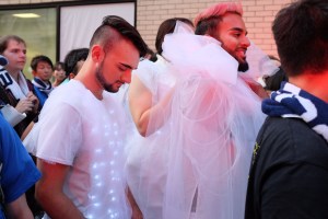 Street style at the Perfume Concert.
