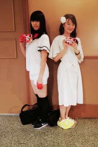 Street style at the Perfume Concert.