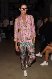 Jenna Lyons front row at Prabal Gurung RTW Spring 2017