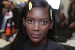 Backstage at Prada Spring 2017