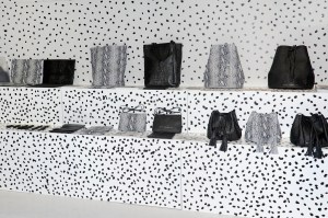 The stand of new Polish leather goods brand Chylak Première Classe Bijorhca