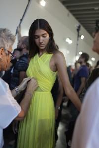 Backstage at Emilio Pucci Spring 2017