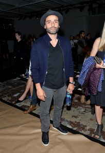 Oscar Isaac in the front row at Rag & Bone RTW Spring 2017
