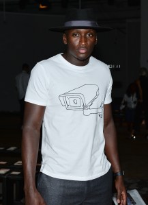 Victor Oladipo in the front row at Rag & Bone RTW Spring 2017