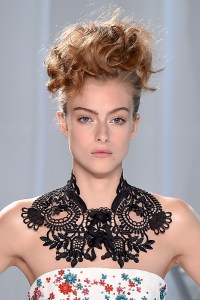 Beauty at Reem Acra RTW Spring 2017