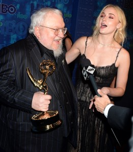 HBO Emmy Party 2016 George R.R. Martin Sophie Turner