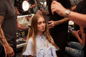 Backstage at Jonathan Simkhai RTW Spring 2017
