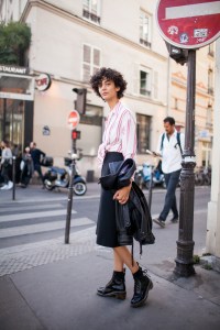 Street style at Paris Fashion Week Spring 2017