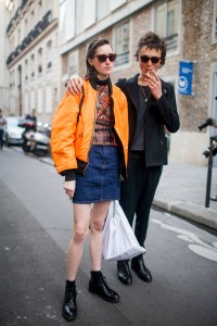Street style at Paris Fashion Week Spring 2017