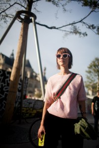 Street style at Paris Fashion Week Spring 2017
