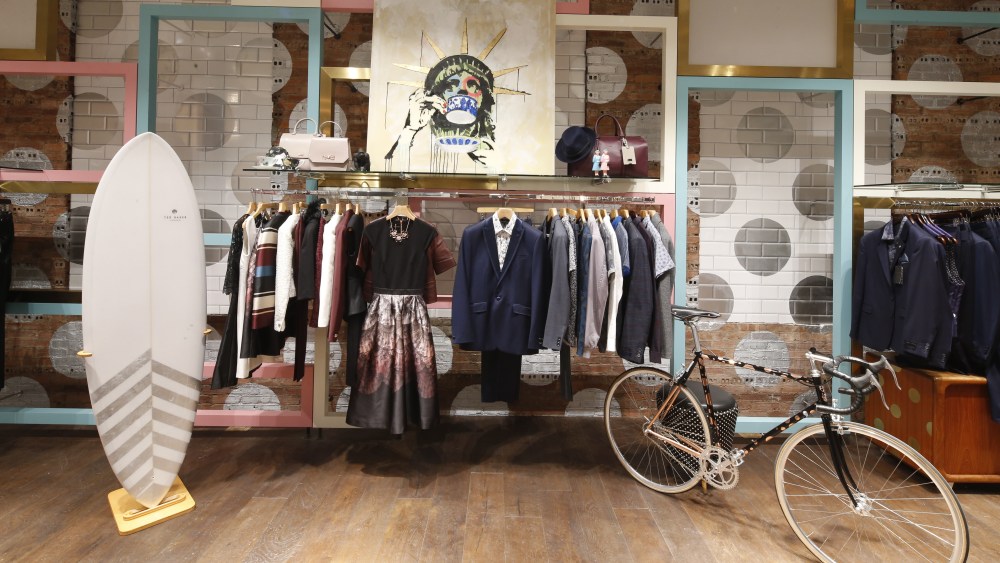 Ted Baker's SoHo store.