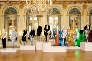 Inside the Hyères Festival exhibit at the French ministry of culture