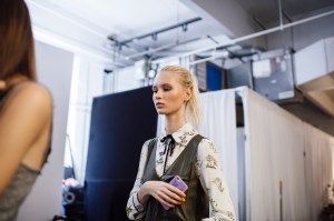 Backstage at Tibi RTW Spring 2017