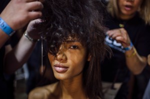 Backstage at Tibi RTW Spring 2017