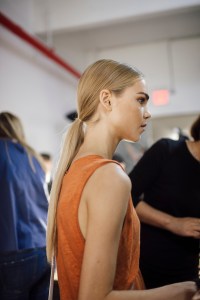 Backstage at Tibi RTW Spring 2017