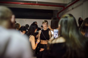 Backstage at Tibi RTW Spring 2017