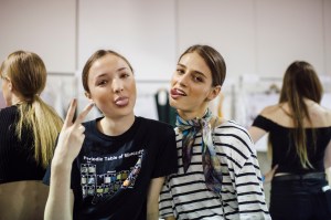 Backstage at Tibi RTW Spring 2017