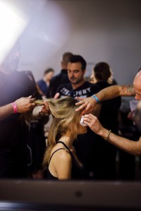 Backstage at Tibi RTW Spring 2017