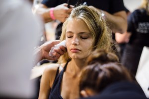 Backstage at Tibi RTW Spring 2017