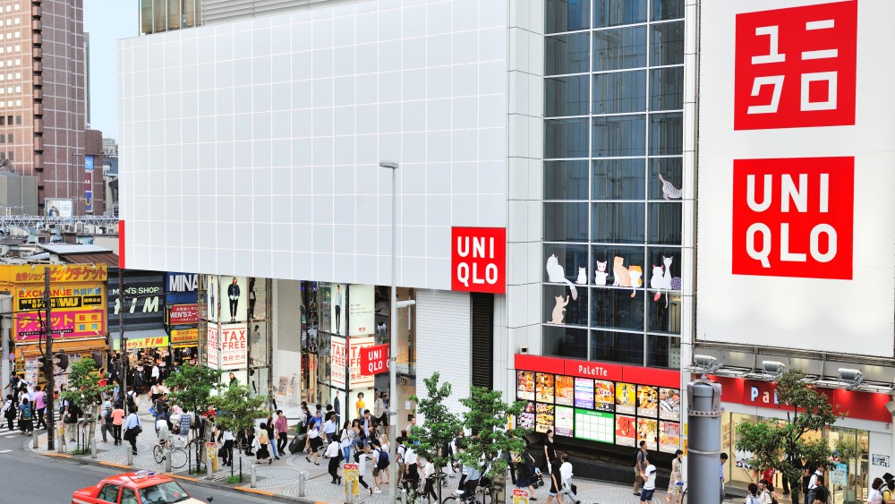 A Uniqlo store in Shinjuku, Tokyo
