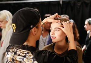 Backstage at Vera Wang RTW Spring 2017