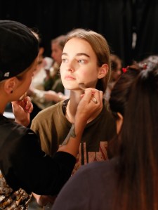 Backstage at Vera Wang RTW Spring 2017