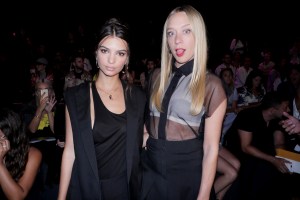 Emily Ratajkowski and Chloe Sevigny in the Front Row at Vera Wang RTW Spring 2017