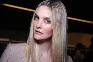 Backstage at Versace Spring 2017