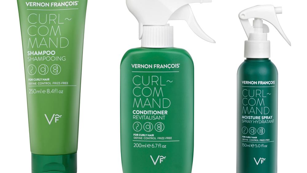 Products from Vernon Francois' new line of products for textured hair.