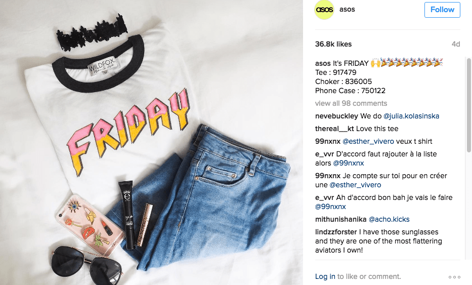 Instagram, social media, brand identity, asos