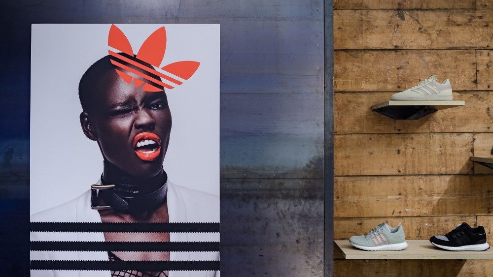 The Jude Blame's visual in Adidas store in Paris