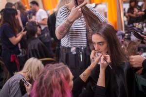 Backstage at Acne Studios RTW Spring 2017