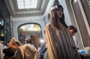 Backstage at Acne Studios RTW Spring 2017