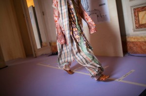Backstage at Acne Studios RTW Spring 2017