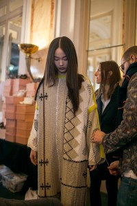 Backstage at Acne Studios RTW Spring 2017