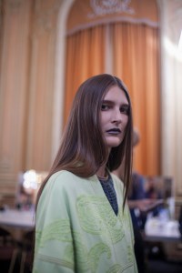 Backstage at Acne Studios RTW Spring 2017