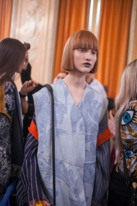Backstage at Acne Studios RTW Spring 2017