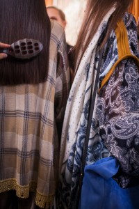 Backstage at Acne Studios RTW Spring 2017