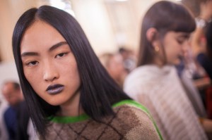 Backstage at Acne Studios RTW Spring 2017
