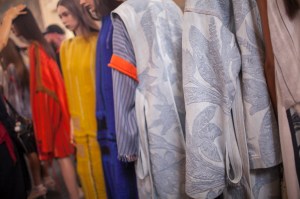 Backstage at Acne Studios RTW Spring 2017
