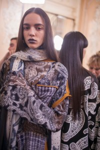 Backstage at Acne Studios RTW Spring 2017