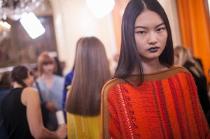 Backstage at Acne Studios RTW Spring 2017