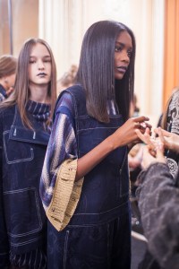 Backstage at Acne Studios RTW Spring 2017