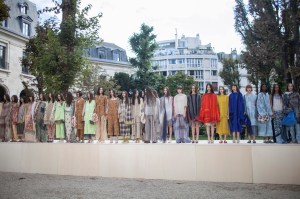 Backstage at Acne Studios RTW Spring 2017