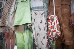 Backstage at Acne Studios RTW Spring 2017