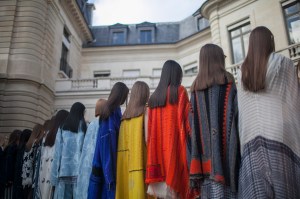 Backstage at Acne Studios RTW Spring 2017
