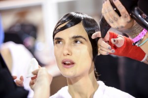 Backstage at Givenchy RTW Spring 2017