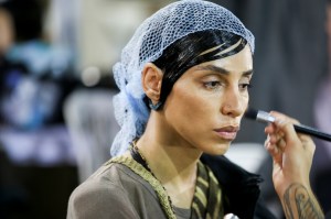 Backstage at Givenchy RTW Spring 2017